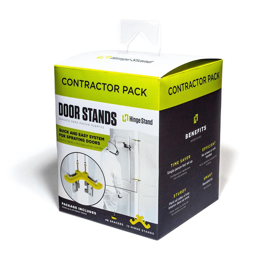 Contractor Pack for Painting and Spraying Doors | Hinge Stand | Reusable  Door Stand | for Professional Painters and Contractors | Holds up to 24  Doors